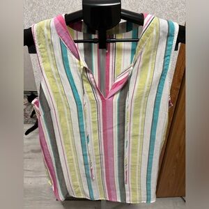 Kut from the Kloth sleeveless striped blouse